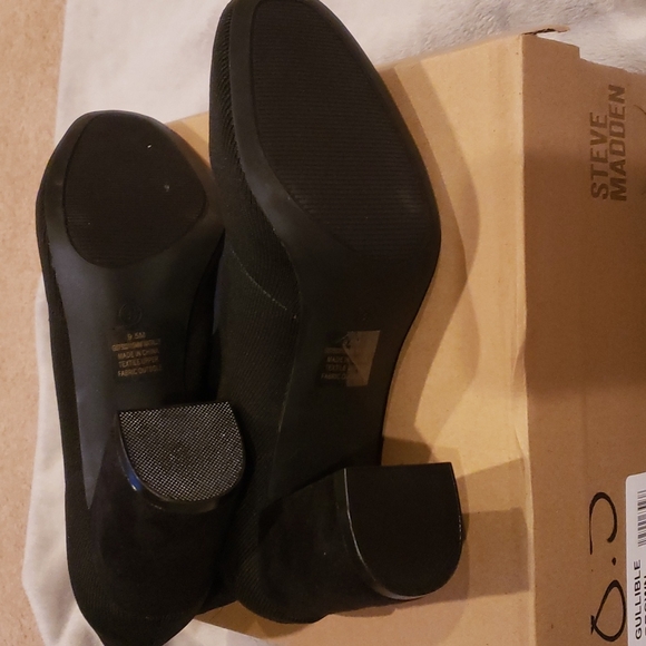 New MIA black stretch heels booties, size 9.5 - Picture 3 of 6